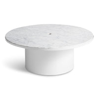 Plateau Coffee Table in White - Angle 2
