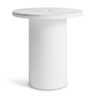 Plateau Side Table in White - Angle 1