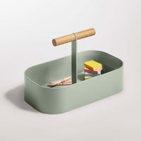 Pluck Large Caddy in Grey Green - Angle 8