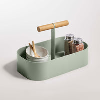 Pluck Large Caddy in Grey Green - Angle 7