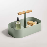 Pluck Large Caddy in Grey Green - Angle 6