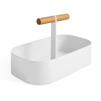 Pluck Large Caddy in White - Angle 3