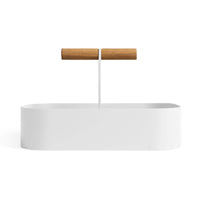 Pluck Large Caddy in White - Angle 1
