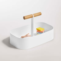 Pluck Large Caddy in White - Angle 8