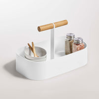Pluck Large Caddy in White - Angle 7