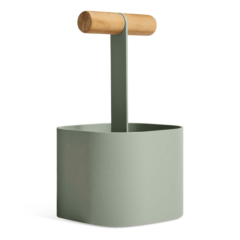 Pluck Small Caddy in Grey Green