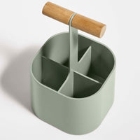 Pluck Small Caddy in Grey Green - Angle 9