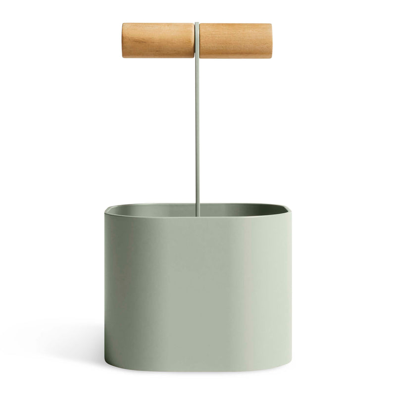 Pluck Small Caddy in Grey Green