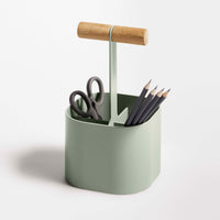 Pluck Small Caddy in Grey Green - Angle 8