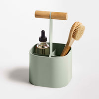Pluck Small Caddy in Grey Green - Angle 6