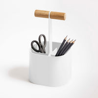 Pluck Small Caddy en White - ángulo 8