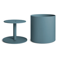Plot Medium Planter in Marine Blue - Angle 6