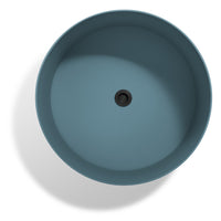 Plot Medium Planter in Marine Blue - Angle 8