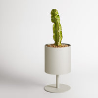 Plot Medium Planter in Putty - Angle 12