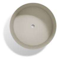 Plot Medium Planter in Putty - Angle 7
