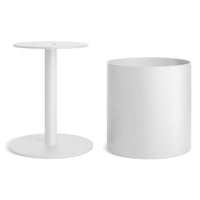 Plot Small Planter in White - Angle 5