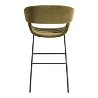 Racer Stool in Moss Velvet - Angle 6