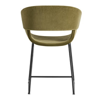 Racer Chair in Moss Velvet - Angle 5