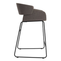 Racer Stool in Toohey Charcoal - Angle 4