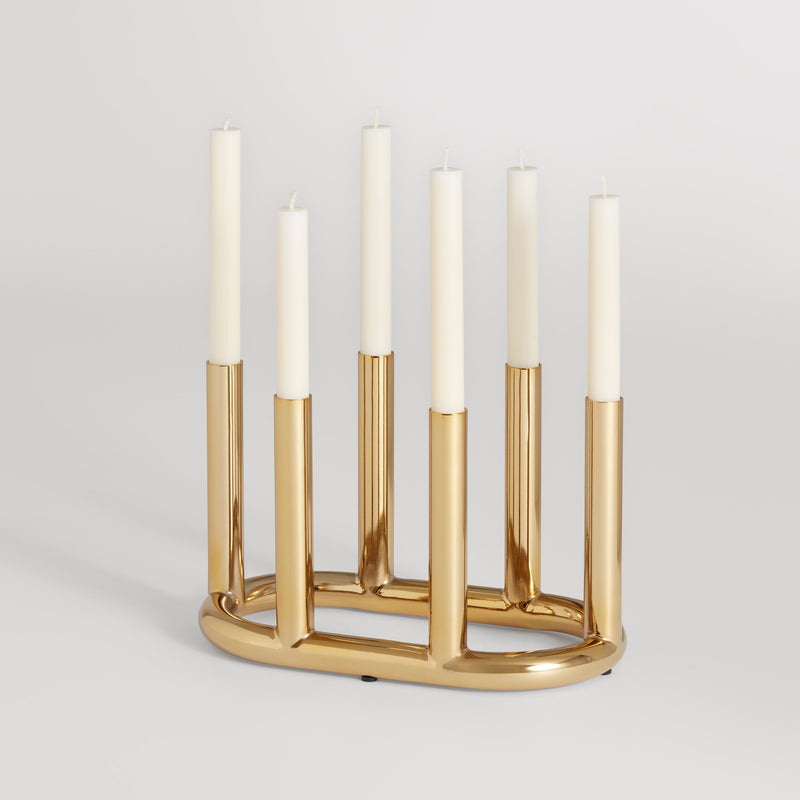 Rad Large Candelabra in Brass - Angle 2