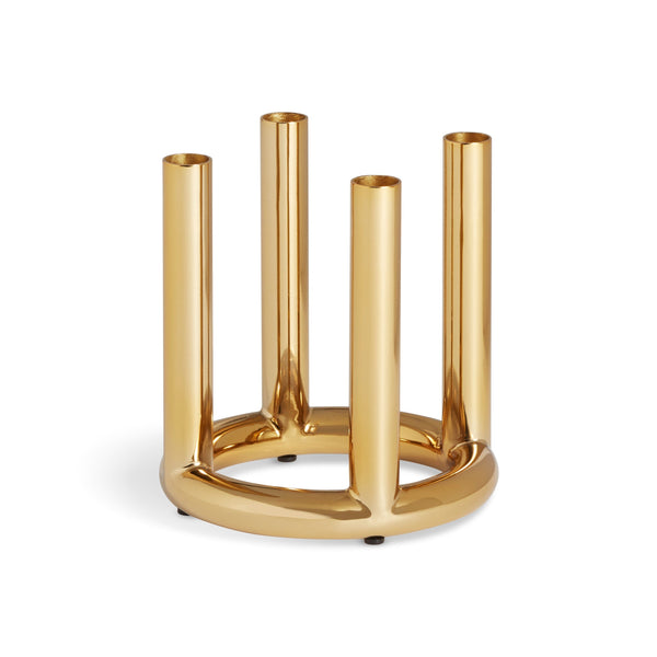 Rad Small Candelabra in Brass - Angle 1