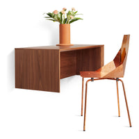 Wonder Wall 2.0 Desk in Walnut - Angle 3