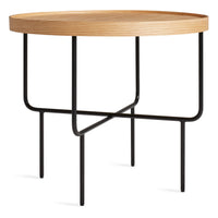 Roundhouse Low Side Table in White Oak - Angle 2