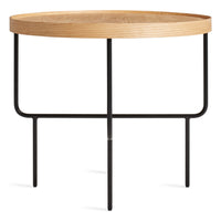 Roundhouse Low Side Table in White Oak - Angle 3