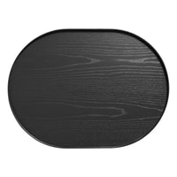 Roundhouse Tall Side Table en Black on Oak - ángulo 8