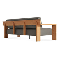Ridge Outdoor Sofa in Toohey Charcoal - Angle 6