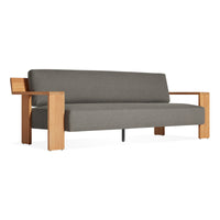 Ridge Outdoor Sofa in Toohey Charcoal - Angle 3