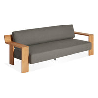 Ridge Outdoor Sofa in Toohey Charcoal - Angle 4