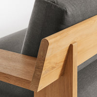 Ridge Outdoor Sofa in Toohey Charcoal - Angle 9
