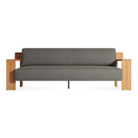 Ridge Outdoor Sofa in Toohey Charcoal - Angle 1
