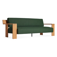 Ridge Outdoor Sofa in Sunbrella Ivy - Angle 3