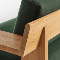Ridge Outdoor Sofa in Sunbrella Ivy - Angle 9