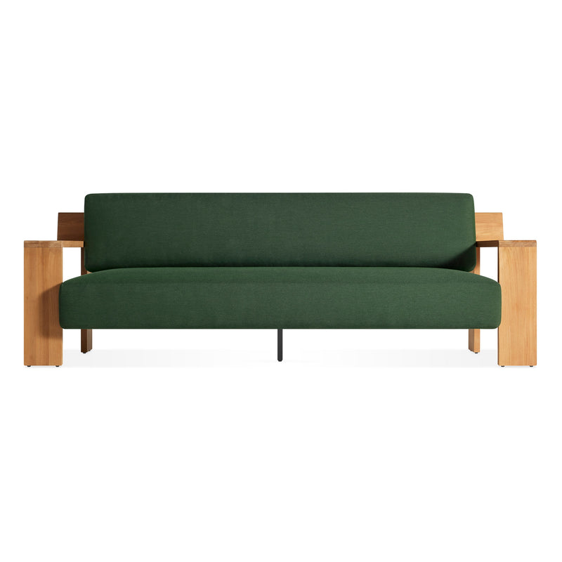 Ridge Outdoor Sofa in Sunbrella Ivy - Angle 1