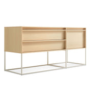 Rule 1 Door / 2 Drawer Console in Maple - Angle 9