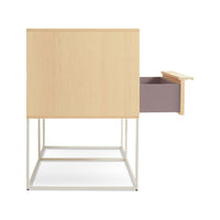 Rule 1 Door / 2 Drawer Console in Maple - Angle 4