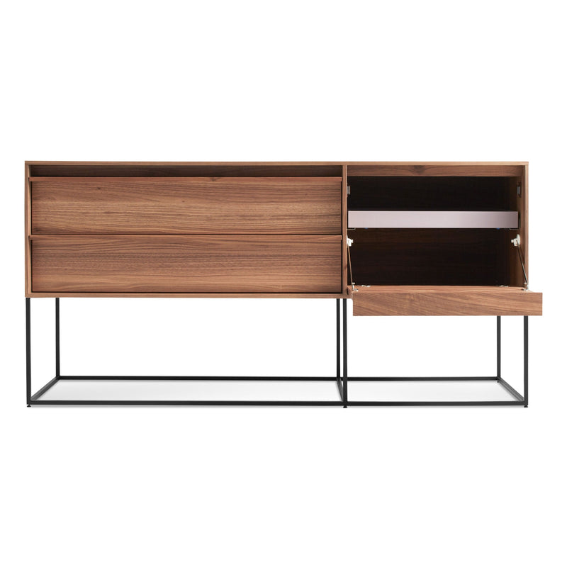 Rule 1 Door / 2 Drawer Console in Walnut