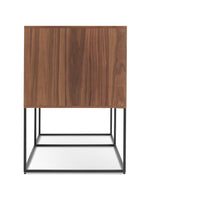 Rule 1 Door / 2 Drawer Console in Walnut - Angle 7