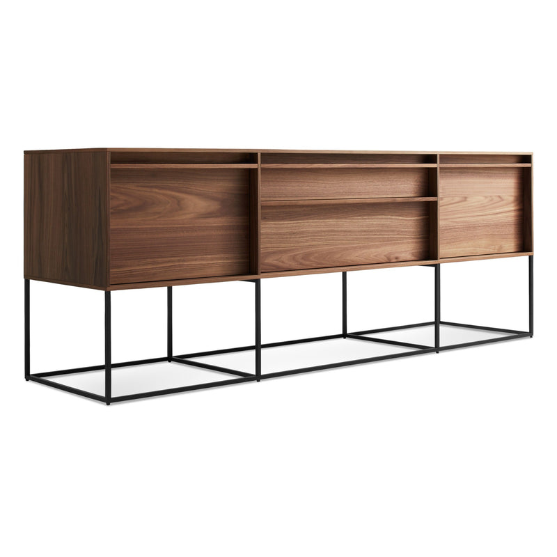 Rule 2 Door / 2 Drawer Console in Walnut - Angle 2