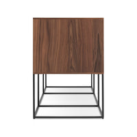 Rule 2 Door / 2 Drawer Console in Walnut - Angle 6