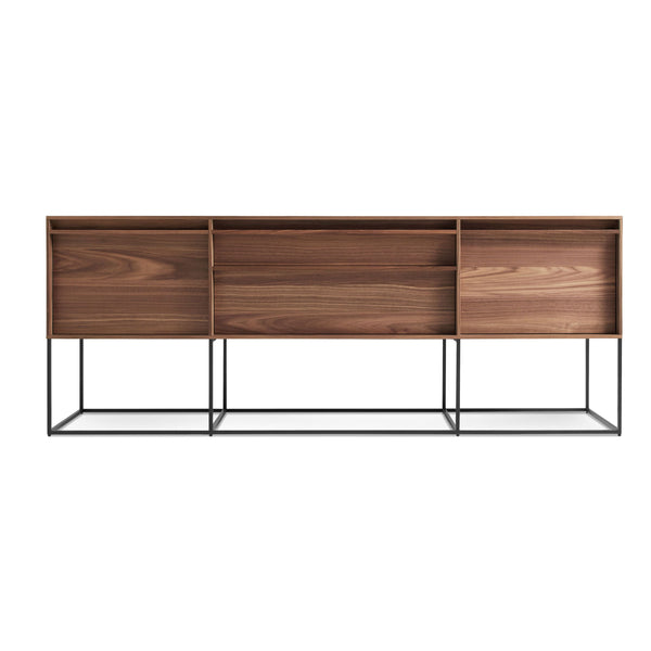 Rule 2 Door / 2 Drawer Console en Walnut - ángulo 1