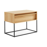 Rule Nightstand in White Oak - Angle 3