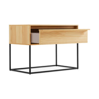 Rule Nightstand in White Oak - Angle 4