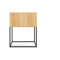 Rule Nightstand in White Oak - Angle 5