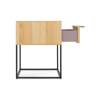 Rule Nightstand in White Oak - Angle 6