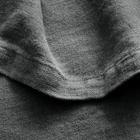 Rainy Linen Throw in Charcoal - Angle 3