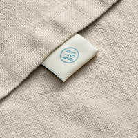 Rainy Linen Throw in Putty - Angle 6